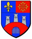 Blason de Montcuq en Quercy Blanc